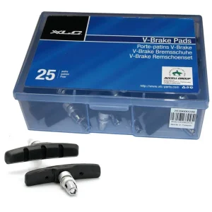 Značkový špalíky XLC BS-V01 V-Brake černé, sada 25 párů