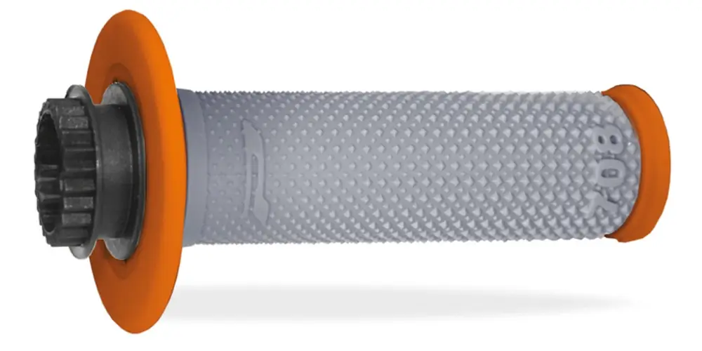 PROGRIP gripy PG708 OFF ROAD se zámkem SCS LOCK-ON + 7 adaptérů plynové rukojeti (22+25mm) barva šedá oranžová dvousložkové délka 115mm (708-293) Odeslání Ihned