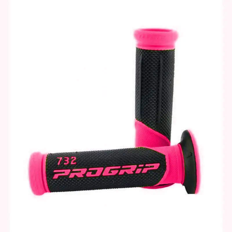 PROGRIP gripy PG732 ROAD (22+25mm, délka 125mm) barva fuchsiová fluorescenční/černá (dvousložkové) (732-297) (PG732/12) Akční Cena