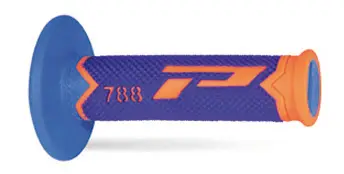 PROGRIP gripy PG788 OFF ROAD (22+25mm, délka 115mm) barva oranžová fluorescenční/modrá/světle modrá (trojsložkové) (788-282) Poslední Šance