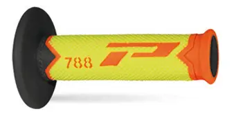 Nakupujte Hned PROGRIP gripy PG788 OFF ROAD (22+25mm, délka 115mm) barva oranžová fluorescenční/žlutá fluorescenční/černá (trojsložkové) (788-281)