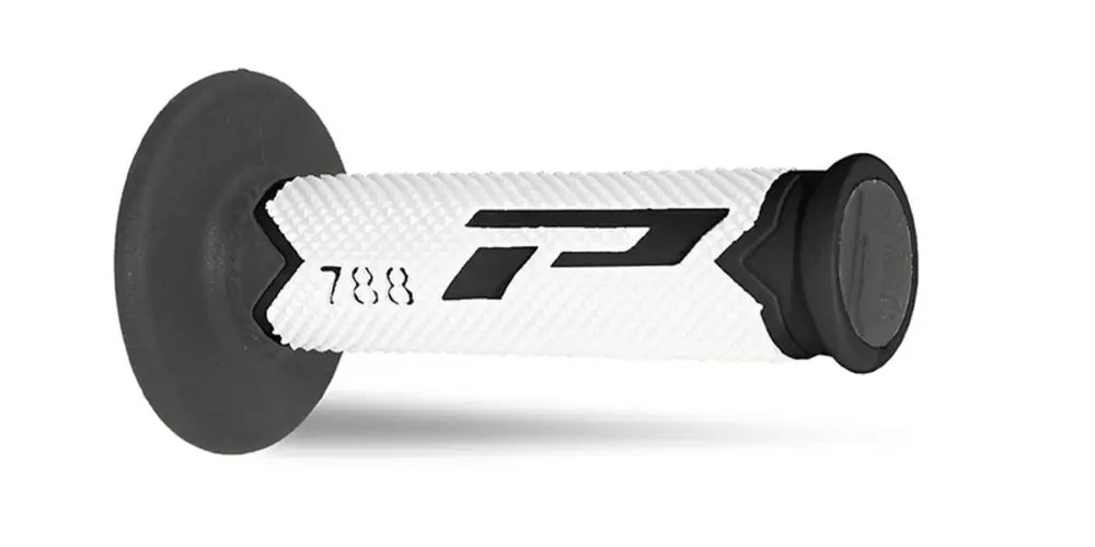 Expresní Doručení PROGRIP gripy PG788 OFF ROAD (22+25mm, délka 115mm) barva černá/bílá/titanová (trojsložkové) (PG788/19) (788-219)