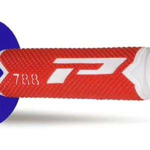 PROGRIP gripy PG788 OFF ROAD (22+25mm, délka 115mm) barva bílá/červená/modrá (trojsložkové) (788-226) (PG788/21) Akční Nabídka