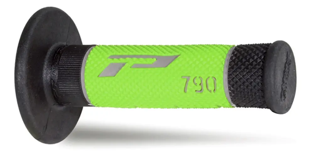 Originální PROGRIP gripy PG790 OFF ROAD (22+25mm, délka 115mm) barva šedá/černá/zelená (trojsložkové) (790-231) (PG790/9)