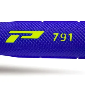 Autentický PROGRIP gripy PG791 OFF ROAD (22+25mm, délka 115mm) barva žlutá fluorescenční / modrá (dvousložkové) (791-252) (PG791YLF/BL)