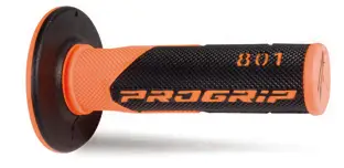 PROGRIP gripy PG801 OFF ROAD (22+25mm, délka 115mm) barva oranžová fluorescenční/černá (dvousložkové) (PG801ORF/BK) (801-296) Autentický