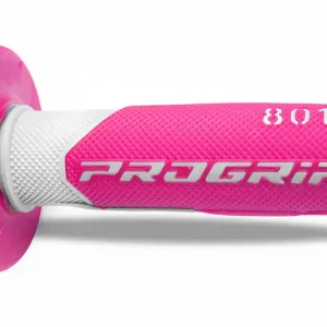 PROGRIP gripy PG801 OFF ROAD (22+25mm, délka 115mm) barva bílá/fuchsiová fluorescenční (dvousložkové) (801-243) (PG801WH/FX) Horká Nabídka