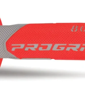 Originální PROGRIP gripy PG801 OFF ROAD (22+25mm, délka 115mm) barva šedá/červená (dvousložkové) (801-288) (PG801/7)