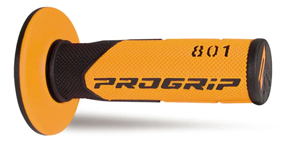 Nejlepší Volba PROGRIP gripy PG801 OFF ROAD (22+25mm, délka 115mm) barva černá/oranžová (dvousložkové) (801-144) (PG801/5)