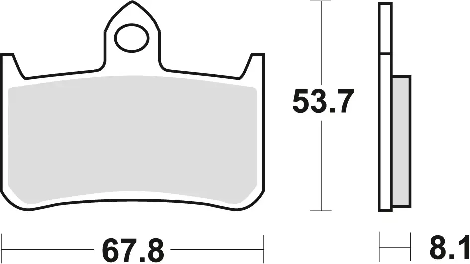 TRW ZF brzdové destičky KH187 organické HONDA RVF 750 94-97, CB 900 HORNET 02-06, CB 1300 X4 97-99, KAWASAKI KLR 250 82-84, přední Novinka