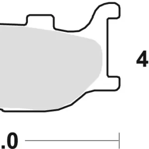 Nejlepší Cena TRW ZF brzdové destičky KH199 organické YAMAHA XV / XVS VIRAGO 125 97-04, FZ6 04-10, XJ6 09-16, MT-03 06-14, XVS 1100 / 1300 99-16, přední