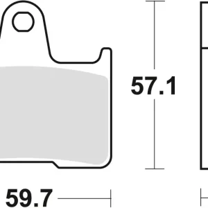 Zlevněný TRW ZF brzdové destičky KH254 sintrované STREET SUZUKI GSXR 600 04-05, GSF 650 05-06, GSXR 750 04-05, GSX 1400 01-07, zadní