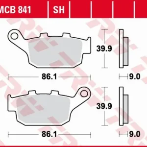 TRW ZF brzdové destičky KH496 sintrované STREET HONDA CBF 500 / CB 500 X / CBR 500 13-, CB 650 F / CBR 600 14-, NC 750 14-, KAWASAKI VERSYS 650 15-, Z 750 11-14, Z 800 13-17, SUZUKI SFV 650 GLADIUS 09-16, zadní Ihned K Objednání