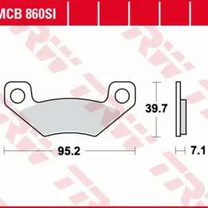 Aktuální TRW ZF brzdové destičky KH468 sintrované OFFROAD CAN-AM DS 450 08-15, zadní
