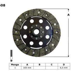 TRW ZF spojkový kotouč BMW R 1100 R / S 98-05, 1150 GS / ADV / R / RS / RT 99-06 Přímo Od Výrobce