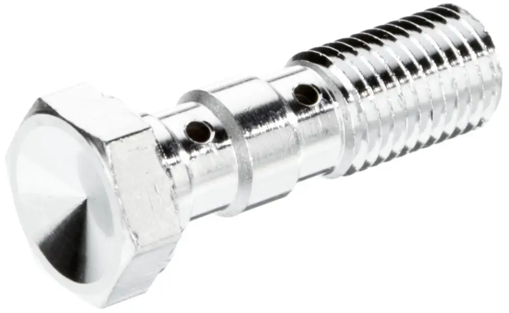 Výprodej TRW ZF hydraulický šroub pro brzdové hadice M10X1,25 dvojitý barva ocelová (chrom)