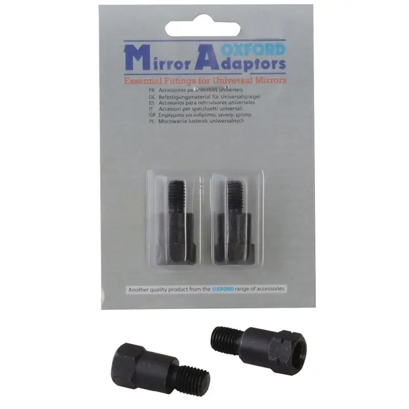 OXFORD adaptér pro zrcátka univerzální REVERSE 10mm-8mm (8mm v levém zrcátku - levý závit (2 kusy v sadě) Akční Cena