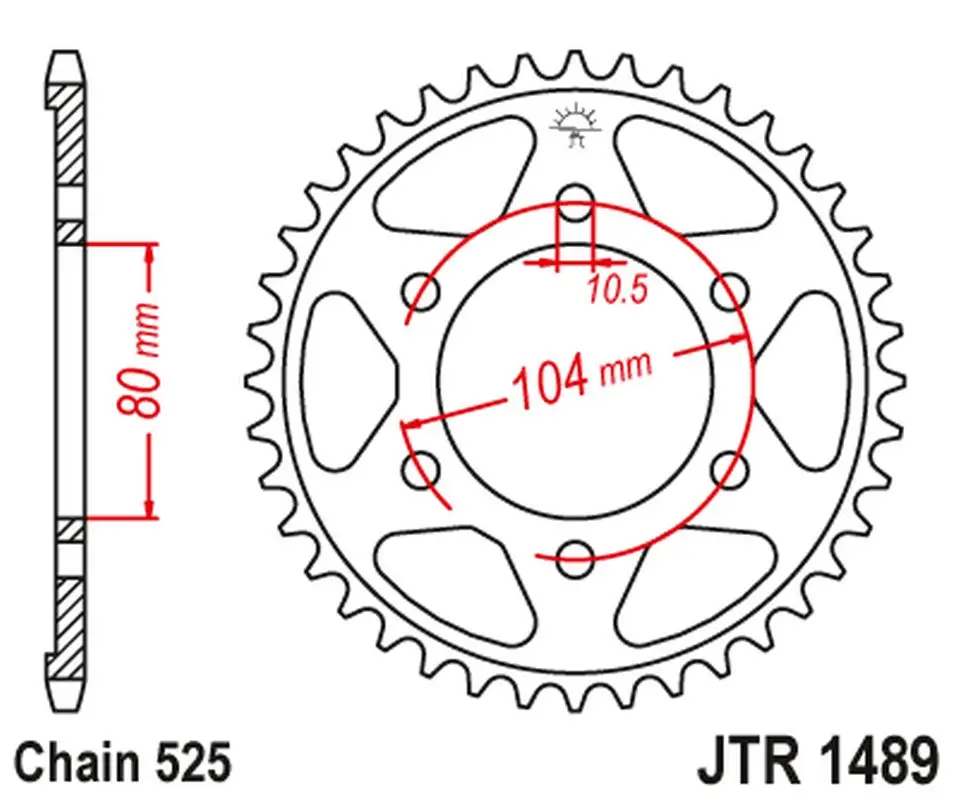 Kup Teď JT rozeta 4359 43 KAWASAKI ZX750R, NINJA, KLZ VERSYS (12-) (435943JTZBK) barva černá