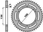 PBR zadní řetězové kolečko 830 45 C45 HUSQVARNA TE 410 '01-02, TE 610 '01-04, SM 610 '98-04 (řetěz 520) (MADE IN ITALY) Cenový Hit