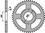 PBR VÝPRODEJ zadní řetězové kolečko 832 45 C45 YAMAHA DT 50R, MBK 50 (řetěz 420) (MADE IN ITALY) Časově Omezené