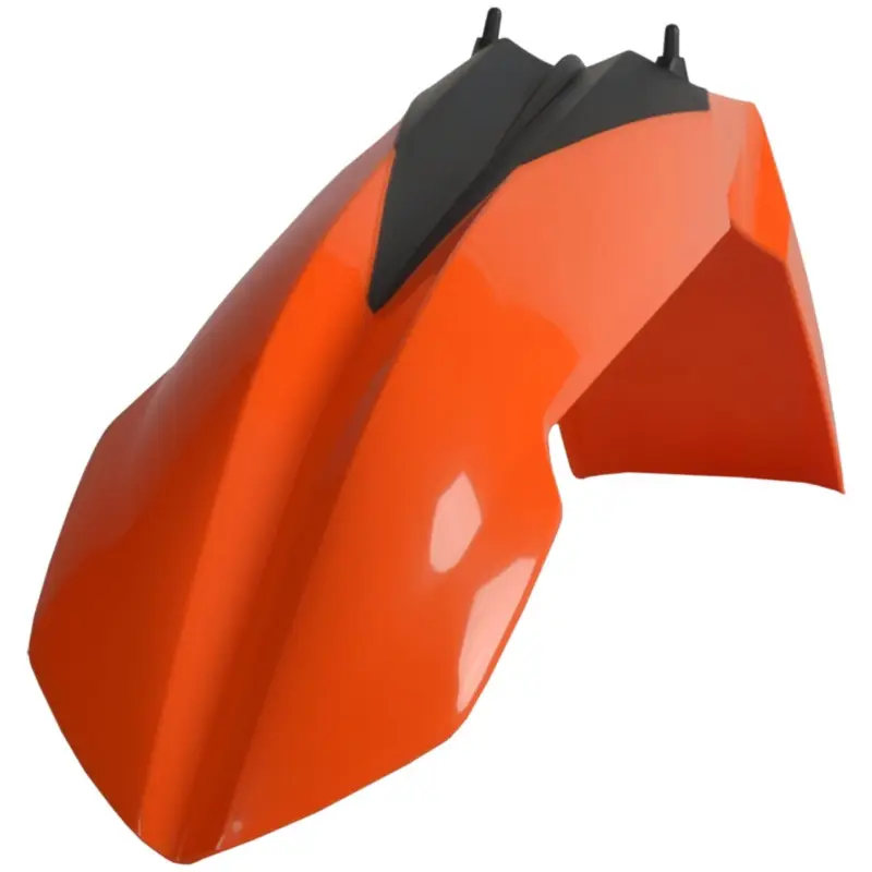 Víkendová Akce POLISPORT přední blatník KTM SX 125/150/200/250 07-12; EXC 125/200/250/300/450/500 08-13, SX-F 250/350/450 07-12, EXC-F 250/350/450/500 08-13 barva oranžová