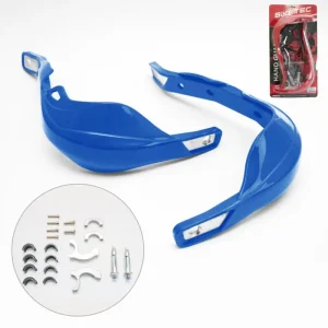 Levný BIKETEC PARTS chrániče páček ALU barva modrá (s upevněním 22mm i 28mm)
