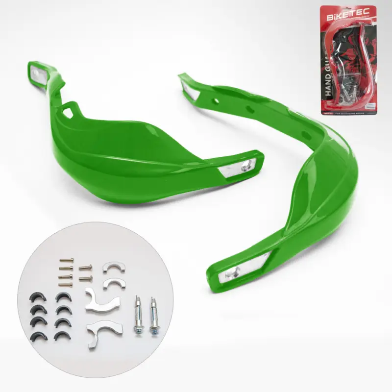 Kup Teď BIKETEC PARTS chrániče páček ALU barva zelená (s upevněním 22mm i 28mm)