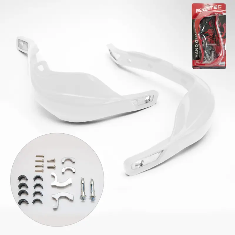 BIKETEC PARTS chrániče páček ALU barva bílá (s upevněním 22mm i 28mm) Objednat Nyní