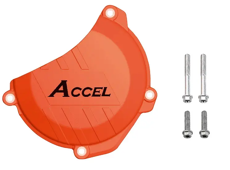 ACCEL kryt spojky (plastový) KTM SXF250 16-, SXF350 16 barva oranžová Finální Výprodej