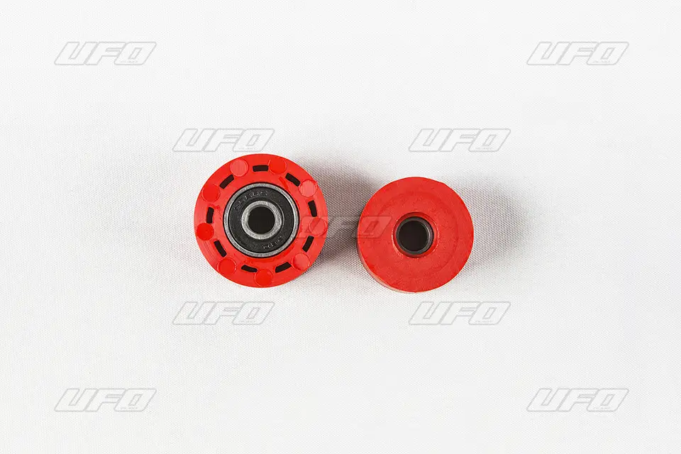 Vysoce Kvalitní UFO rolna řetězu komplet 2 ks horní a spodní HONDA CRF 250R 12-21, CRF 450R/X 12-16 barva červená (8X38X24mm) I (8X34X24mm) 79-5014, 79-5015