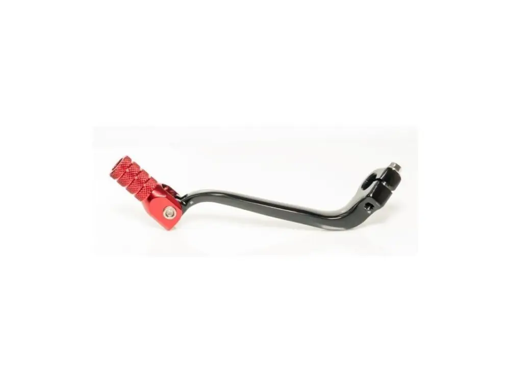 Must-Have ACCEL páka řazení HONDA CRF 450R 17-25, CRF 450RX 17-25, CRF 250R 18-25 hliníková barva černá koncovka červená
