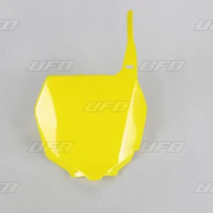 UFO tabulka na startovací číslo SUZUKI RM 125/250 01-17, RMZ 250 07-09, RMZ 450 05-07, barva žlutá Akční Nabídka