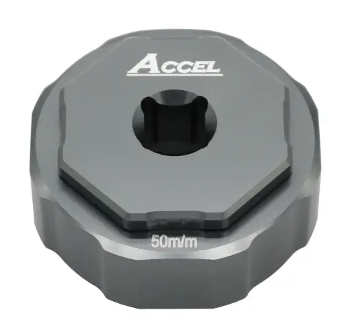 ACCEL sada servisních klíčů pro odšroubování vložky a vnější matice předního odpružení 50mm (HONDA,SUZUKI,KAWASAKI) (SHOWA) (FCT01) (FCT-01) Vysoce Kvalitní