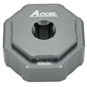 ACCEL servisní klíč na přední odpružení dvoukomorové KAYABA (KYB) sada pro vyšroubování vložky a hlavní matice 49mm (KAYABA,KYB) (FCT02)(HONDA,KAWASAKI,YAMAHA) (FCT-02) Nejlepší Volba