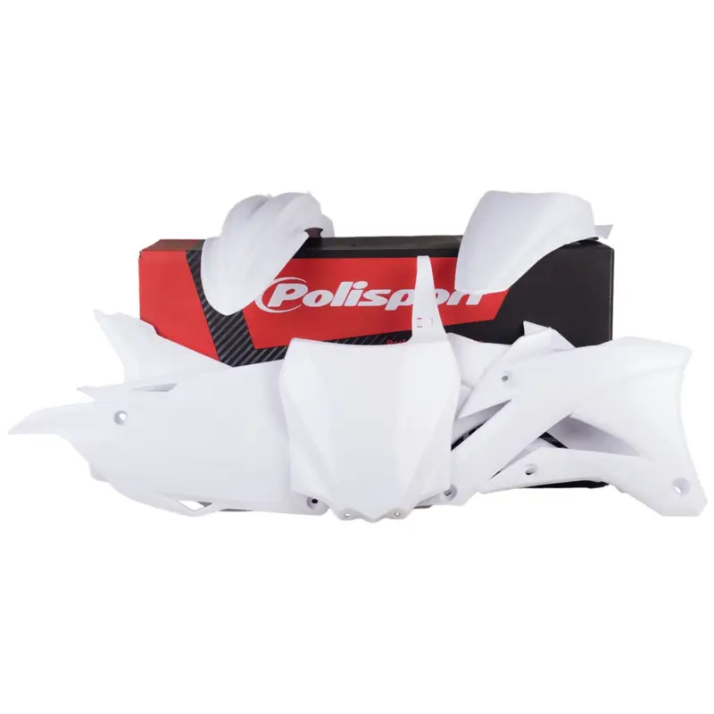 Vrácení Zdarma POLISPORT kompletní sada plastů KAWASAKI KX 85 14-21; KX 100 14-21; KX 112 14-21 v sadě přední tabulka (8662900002) barva bílá
