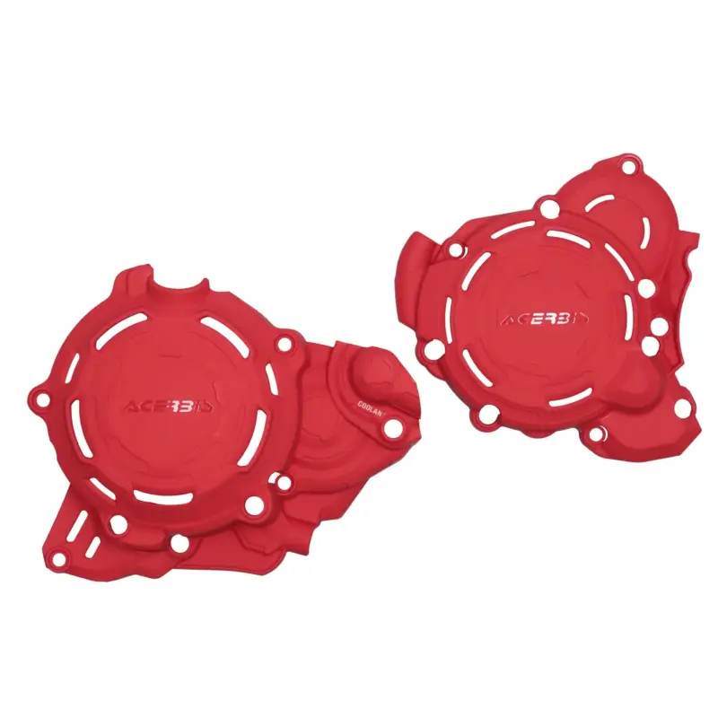 Vysoce Kvalitní ACERBIS kryty motoru (kryt víka/ krytu spojky i alternátoru) X-POWER GAS-GAS EC / EX 250 / 300 24-25, MC 250 24-25 barva červená