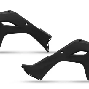 Horká Nabídka UFO kryty chladiče KAWASAKI KXF 250 25, KXF 450 24-26 barva černá