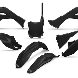 Akce UFO kompletní sada plastů KAWASAKI KXF 250 25, KXF 450 24-26, KX 450X 24-26 barva černá