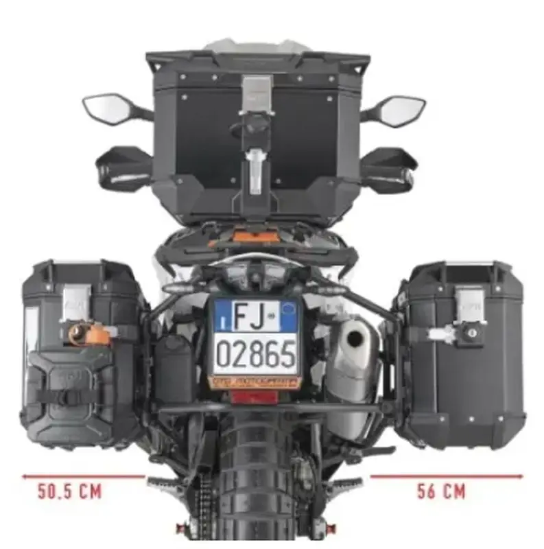 KAPPA boční nosič kufru MONOKEY CAM SIDE KTM 790 ADVENTURE 19-20 23-25 890 ADVENTURE 21-25 890SMT 23-25 - pod kufry KFR K'FORCE a KVG K'VOYAGER ALU Finální Výprodej