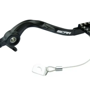 SCAR závodní páka zadní brzdy KTM 125-300 SX 23-24, 250-450 SXF 23-24, HUSQVARNA TC 125-250 23-24, FC 250-450 23-24, TX 300 23-24, FX350 23-24, FX450 23-24 barva černá Pouze Dnes