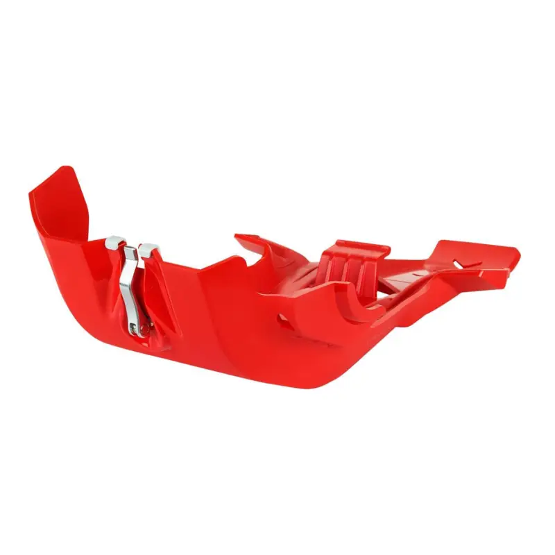 Must-Have POLISPORT kryt motoru FORTRESS SKID PLATE KTM SX-F 250/350 16-22; EXC-F 250/350 17-23; SX-F 450 19-22; HUSQVARNA FC 250/350 16-22; FE 250/350 17-23; FE 450 20-23; GAS GAS MC-F 21-23; EC-F 21-23 barva červená