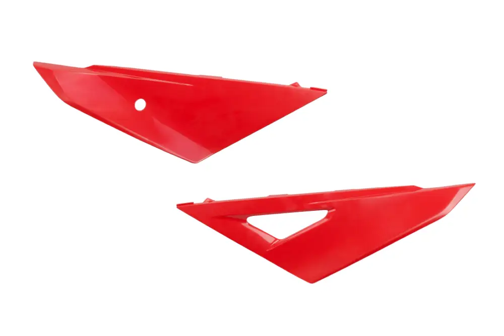 Nová Kolekce UFO boční tabulky na startovací číslo horní HONDA CRF 250R / 450R 25-26, barva červená