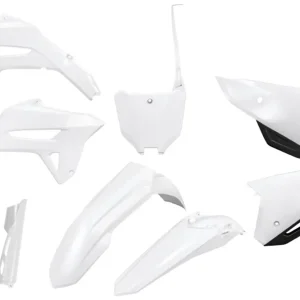 UFO kompletní sada plastů (FULL KIT) s kryty tlumičů HONDA CRF 250R 22-24, CRF 450R 21-24 barva bílá Nakupujte Hned