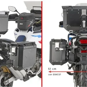 KAPPA boční nosič kufru MONOKEY CAM SIDE HONDA CRF 1100 L AFRICA TWIN 20-25 / ADVENTURE SPORTS 20-25 - pod kufry KVG K'VOYAGER ALU - pravý KVGS33 WCIĘTY Rychlé Dodání