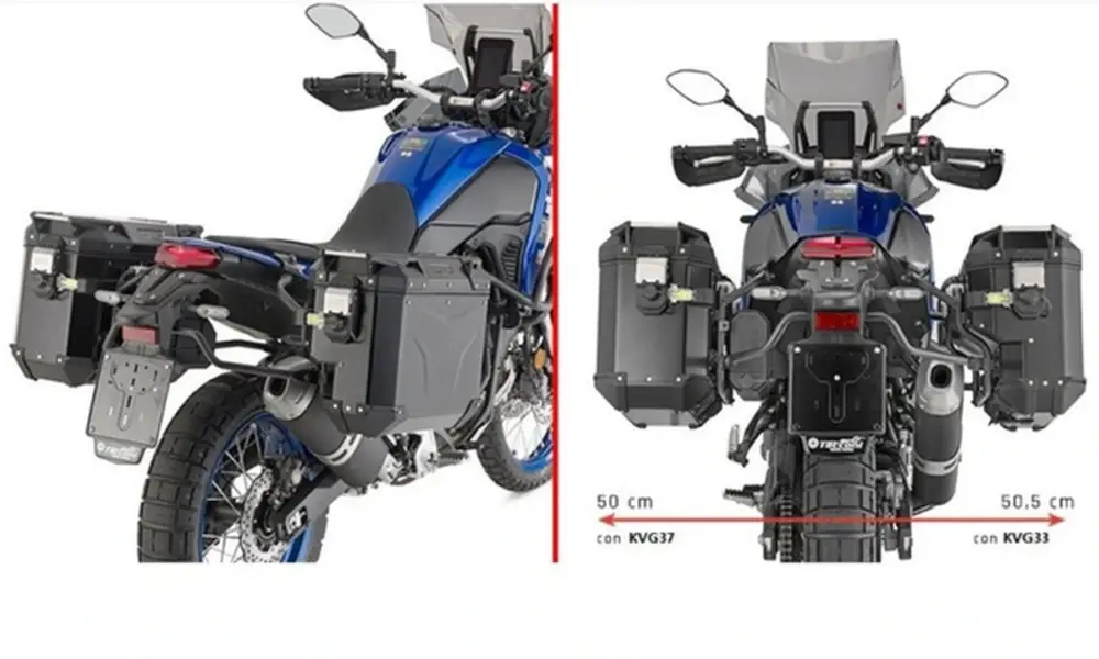 KAPPA boční nosič kufru MONOKEY CAM SIDE YAMAHA TENERE 700 19-24, WORLD RAID 22-25- pod kufry KVG K'VOYAGER ALU - pravý KVGS33 WCIĘTY Horká Nabídka