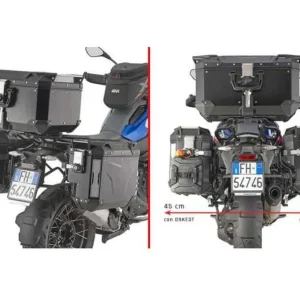 Vysoce Kvalitní KAPPA boční nosič kufru MONOKEY CAM SIDE BMW R 1300 GS 24-25 - pod kufry KVG K'VOYAGER ALU - pravý KVGS33 WCIĘTY