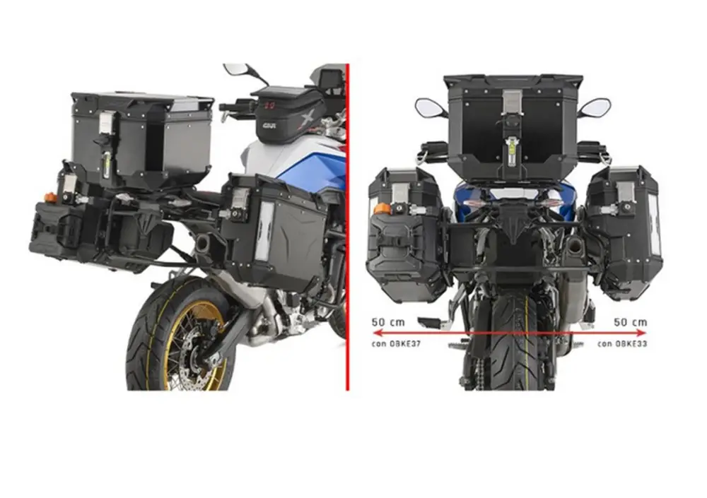 KAPPA boční nosič kufru MONOKEY CAM SIDE BMW F 900 GS 24-, - pod kufry KVG K'VOYAGER ALU - pravý KVGS33 WCIĘTY Rychlé Dodání