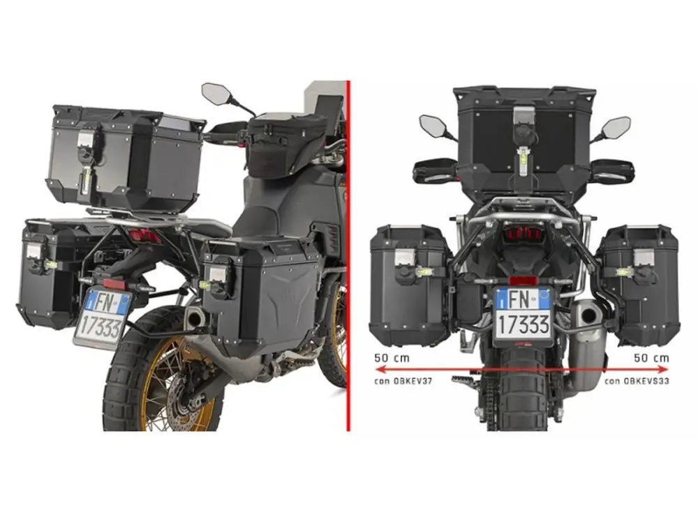 KAPPA boční nosič kufru MONOKEY CAM SIDE KOVE 800 X PRO 24-25 - pod kufry KVG K'VOYAGER ALU - pravý KVGS33 WCIĘTY Omezená Nabídka