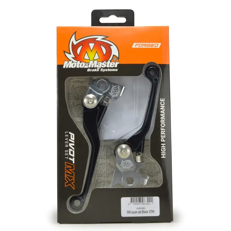 MOTO-MASTER sada spojková páka a brzda (výklopné) kované KTM/HUSQVARNA/KTM (BREMBO) barva černá Časově Omezené