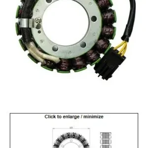 Objednat Nyní DZE stator (vinutí) alternátoru BMW F 650GS 08-12; F 700GS 12-17; F 800R 10-18; F 800ST 07-12; F 800GT 13-18; F 800GS ADVENTURE 13-17